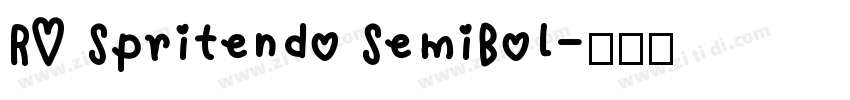 RO Spritendo SemiBol字体转换